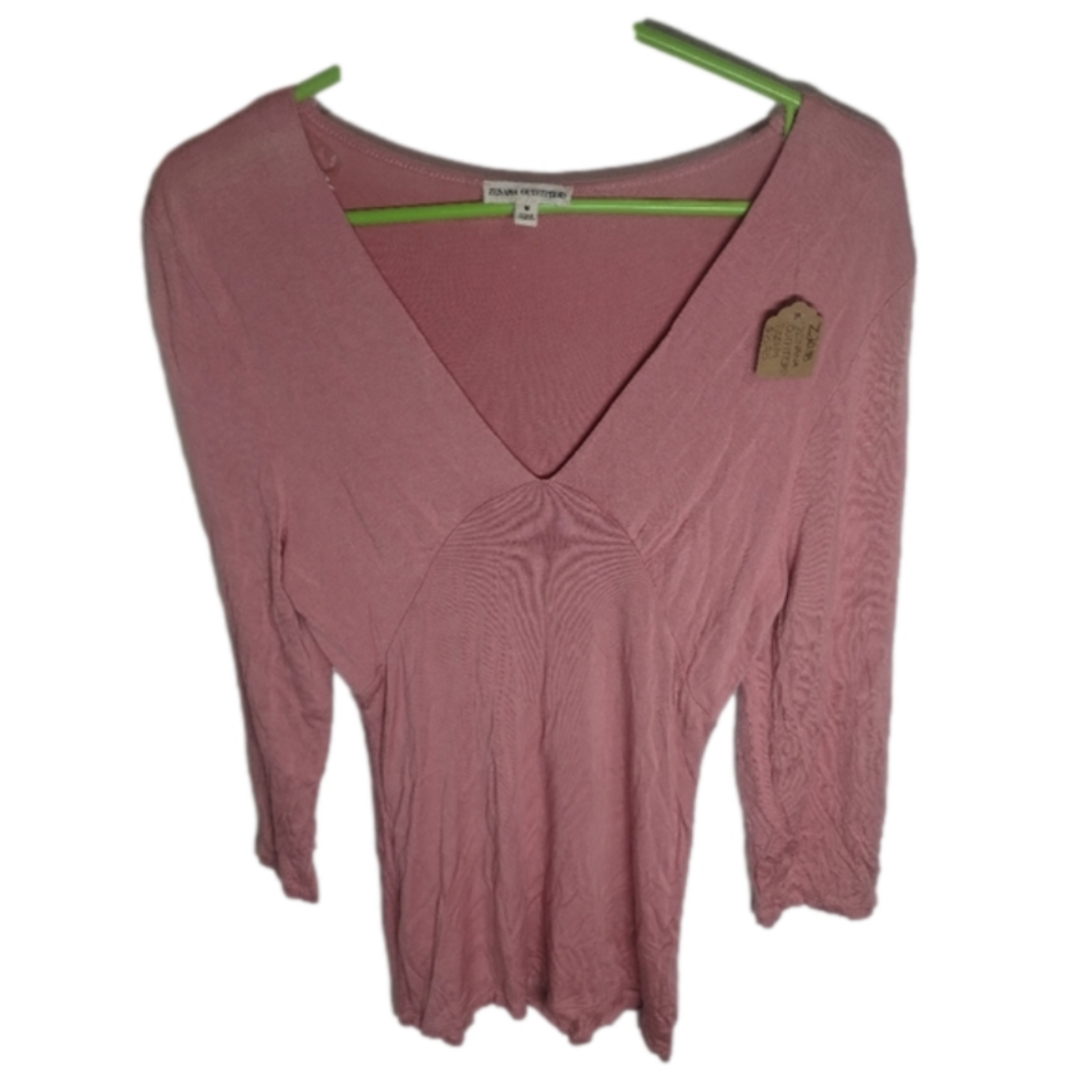 Womens Medium Zenana Outfitters Pink Long Sleeve Tshirt